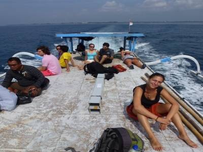Sur le bateau