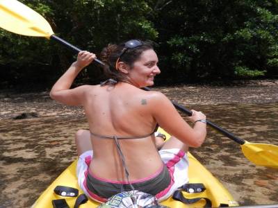 Petite sortie en kayak pour le dernier jour sur l'île de Santo