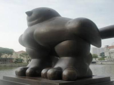 Sculpture de Botero, à Singapour