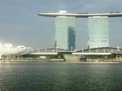 Un gigantesque Casino a été construit sur des terres artificielles, Singapour