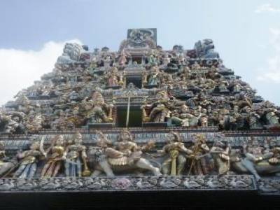 Little India, à Singapour. Temple Hindou