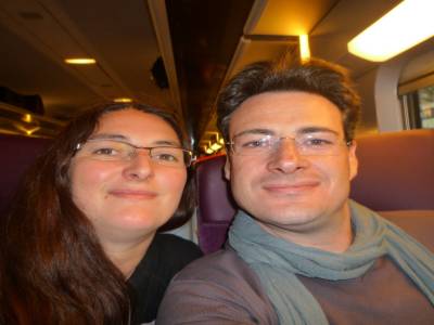 Dans le train pour Bruxelles