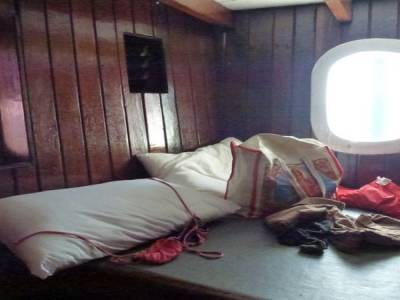 Notre cabine, lit double!
