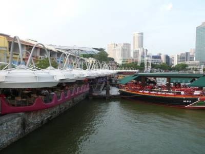 Clarke Quay - Un des lieux de sortie de Singapour