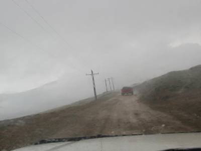 Parfois du très mauvais temps. Orages, pluie et grêle