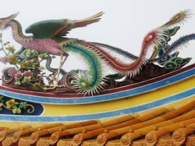 Dragon au temple Thean Hou