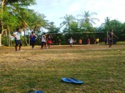 Match de volley à Balian