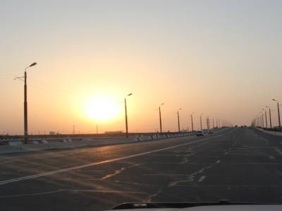 Soleil couchant sur Nukus