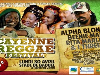 L'affiche du Reggae Festival de Cayenne