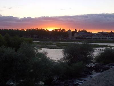 Coucher du soleil sur Nevers