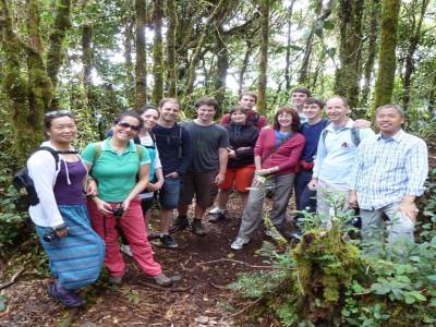 Groupe de visite des cameron Highlands