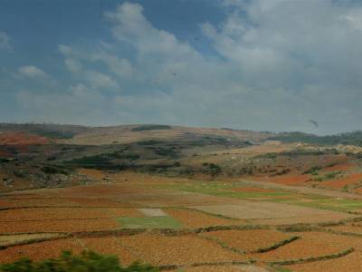 Paysage depuis le train