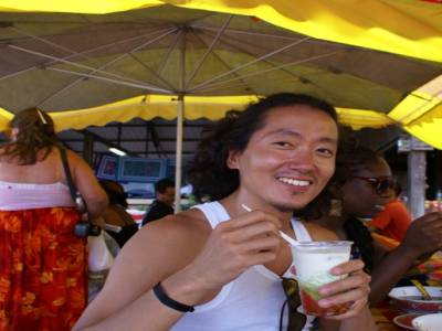 Dégustation de Nam Van : déssert à base de lait de coco et de tapioca