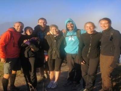 Au sommet du Gunung Batur ! Il fait froid !!
