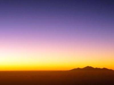 Levé du soleil au Gunung Batur... Magique !