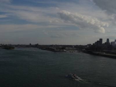 Panoramique depuis le pont Jacques Cartier