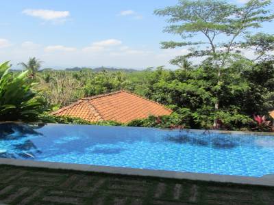 Vue de notre chambre - hotel Plataran Borobudur