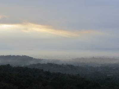 Lever de soleil sur Borobudur a 5h du matin