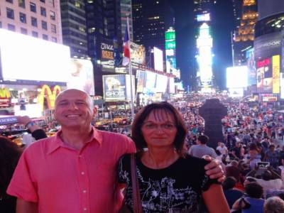 Time  Square - nousy étions !