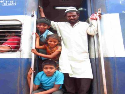 Famille l'arrêt d'un train