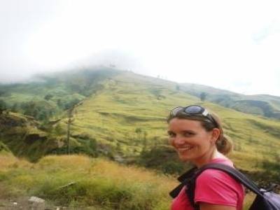 Notre amoureuse des treks sur le Gunung Rinjani