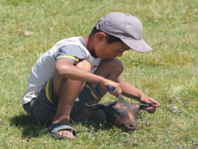 Les enfants participent ...