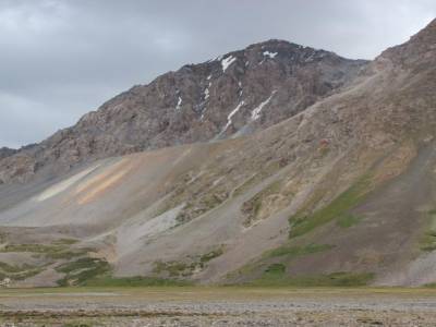 La haute montagne en face de moi ... et le mauvais temps qui arrive.