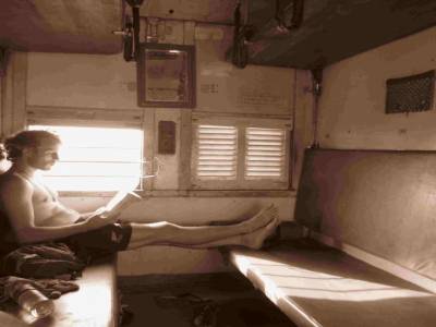 Dans le train...