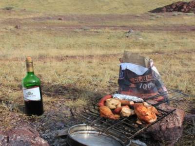 BBQ et vin Kazakh..