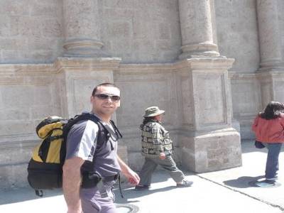 Touriste en visite a Arequipa