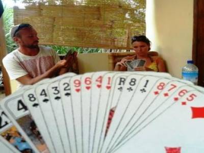 L'une de nos 250 parties de Tarot...