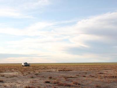 Bivouac sur les bords du lac Boon Tsagaan