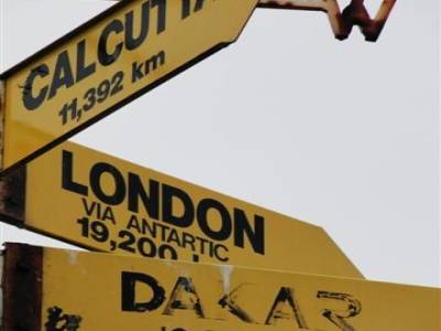 Londres via l'Antarctique seulement 19 000 km