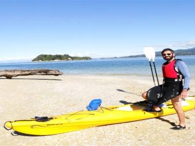 Superbe journee, soleil, animaux et premiere experience de kayak en mer