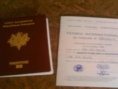 passeport et permis international