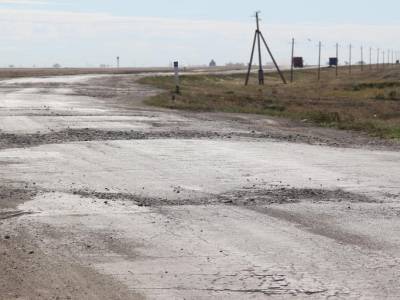 Début de la route vers Aktobe... très dure.