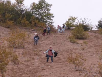 Descente des dunes de Tadoussac