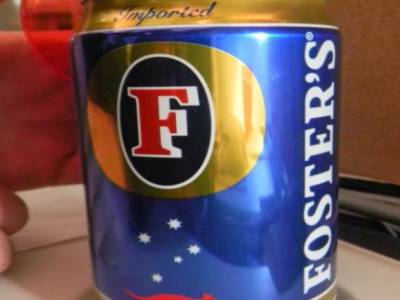Première bière australienne  dans l'avion !!