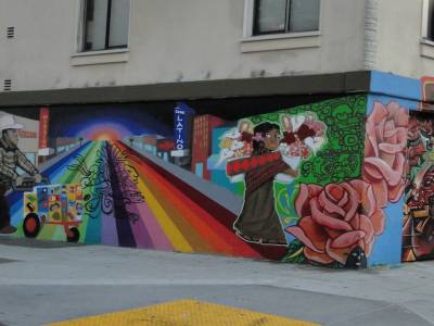 Graff dans les rues de SF. il y en a plein et ils sont vraiment bien faits