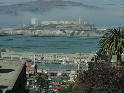 Alcatraz vu depuis le cable car