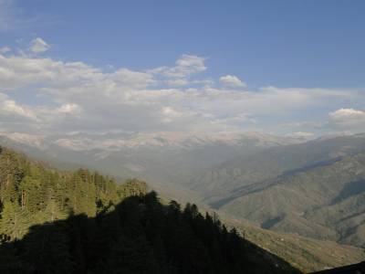 Vu de la route en allant a la Vallee de la Mort