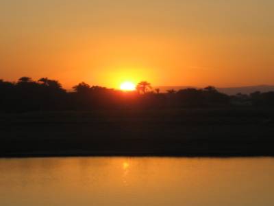 Coucher du soleil sur le Nil