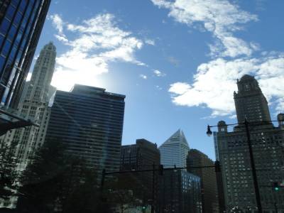 Chicago sous un beau ciel bleu