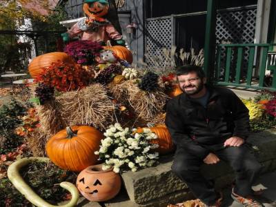 Halloween et un vilain monstre