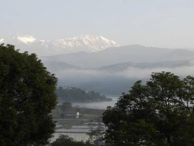 Vue depuis l'hôtel à Begnas Tal