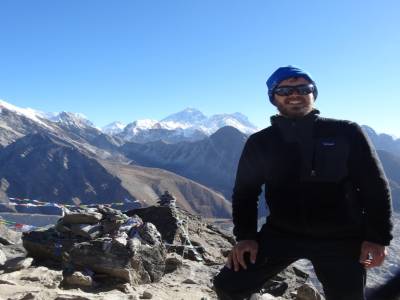 au sommet di Gokyo ri a 5360m