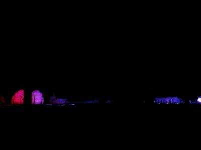 Vu de nuit lors du Spectacle Son et Images