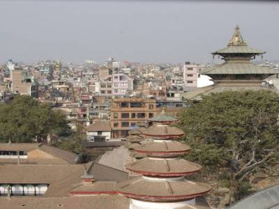 Kathmandu vu des toits de Durbar Square