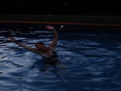 un ptit plongeon dans la piscine