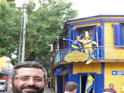 A la Boca, devant le Stade de Foot